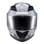 Capacete Texx Strike Superstar - Cinza/Vermelho/Branco 