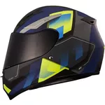 Capacete X11 Trust Pro Transit - Azul/Amarelo