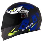 Capacete LS2 FF358 Tribal - Azul Amarelo Fosco