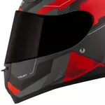 Capacete X11 Trust Pro Transit - Cinza/Vermelho