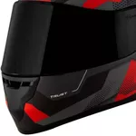 Capacete X11 Trust Pro Transit - Cinza/Vermelho
