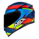 Capacete Asx Eagle Fast - Azul/Vermelho/Azul Fosco