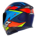 Capacete Asx Eagle Fast - Azul/Vermelho/Azul Fosco