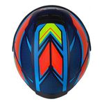 Capacete Asx Eagle Fast - Azul/Vermelho/Azul Fosco