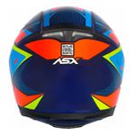 Capacete Asx Eagle Fast - Azul/Vermelho/Azul Fosco