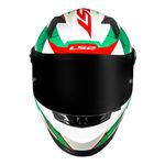 Capacete LS2 FF358 Draze - Branco Verde Vermelho