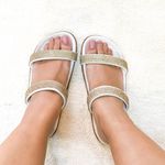 Sanália Papete Off White Brilho Cecilia