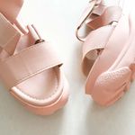 Sandália Papete Flatform Rosada