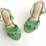 Sandália Anabela Cortiça Ana Verde Oliva