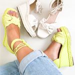 Sandália Anabela Helena Off White