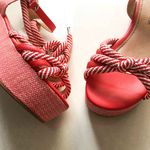 Sandália Flatform Tiras Vermelha