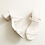 Sandália Mule Salto Bloco Alice Off White