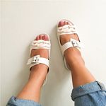 Sandália Papete Julia Off White