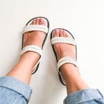 Sandália Papete Luiza Off White