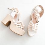 Sandália Plataforma Aline Off White