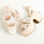 Sandália Plataforma Marina Off White