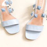 Tamanco Mule Vinil Joana Azul Jeans