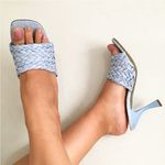 Tamanco Natural Azul Jeans