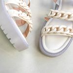 Sandália Papete Catarina Transparente Off White