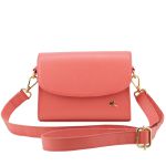 Bolsa Stella Tiracolo Mr. Gutt em Couro Legítimo Laranja - Ref-B-815-Laranja