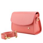 Bolsa Stella Tiracolo Mr. Gutt em Couro Legítimo Laranja - Ref-B-815-Laranja