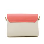 Bolsa Stella Tiracolo Mr. Gutt em Couro Legítimo OffWhite / Laranja - Ref-B-815-OffWhite / Laranja 