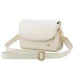 Bolsa Stella Tiracolo Mr. Gutt em Couro Legítimo Off White - Ref-B815-Off White