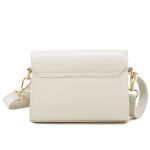 Bolsa Stella Tiracolo Mr. Gutt em Couro Legítimo Off White - Ref-B815-Off White