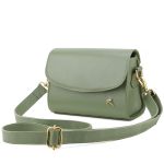 Bolsa Stella Tiracolo Mr. Gutt em Couro Legítimo Verde Oliva - Ref-B815-Oliva 