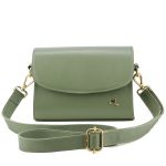 Bolsa Stella Tiracolo Mr. Gutt em Couro Legítimo Verde Oliva - Ref-B815-Oliva 