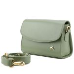 Bolsa Stella Tiracolo Mr. Gutt em Couro Legítimo Verde Oliva - Ref-B815-Oliva 