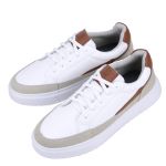 Tênis Urbanix Casual Masculino Mr Gutt em Couro - Ref. 501 Branco/Marrom