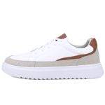 Tênis Urbanix Casual Masculino Mr Gutt em Couro - Ref. 501 Branco/Marrom