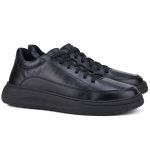 Tênis Titanium Casual Masculino Mr Gutt em Couro - Ref. 601 preto 