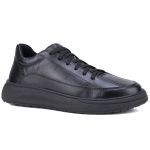 Tênis Titanium Casual Masculino Mr Gutt em Couro - Ref. 601 preto 