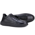 Tênis Titanium Casual Masculino Mr Gutt em Couro - Ref. 601 preto 