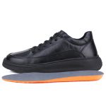 Tênis Titanium Casual Masculino Mr Gutt em Couro - Ref. 601 preto 