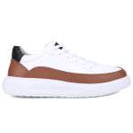 Tênis Titanium Casual Masculino Mr Gutt em Couro - Ref. 601Branco/Marrom