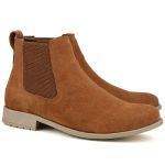 Botina Country Masculina Mr. Gutt Chelsea Caramelo Clássica Ref. 411-Caramelo