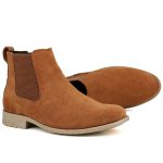 Botina Country Masculina Mr. Gutt Chelsea Caramelo Clássica Ref. 411-Caramelo