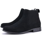 Botina Country Masculina Mr. Gutt Chelsea Toda Preta Clássica Ref. 411-Preta