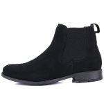 Botina Country Masculina Mr. Gutt Chelsea Toda Preta Clássica Ref. 411-Preta