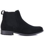Botina Country Masculina Mr. Gutt Chelsea Toda Preta Clássica Ref. 411-Preta