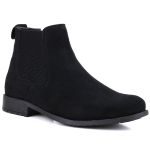 Botina Country Masculina Mr. Gutt Chelsea Toda Preta Clássica Ref. 411-Preta