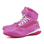 Bota Feminina De Treino Mr. Gutt em Couro Legítimo - Ref. 005 Rosa/Branco