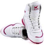 Bota De Treino Musculação Mr Gutt Branco Com Rosa - Ref 007 Bco/Rosa