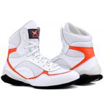 Bota De Treino Musculação Mr Gutt Branco Laranja - Ref: 007 Preto/Laranja