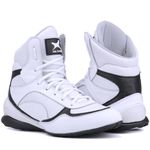 Bota De Treino Musculação Mr Gutt Branco com Preto - Ref 007 Branco/preto