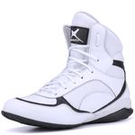 Bota De Treino Musculação Mr Gutt Branco com Preto - Ref 007 Branco/preto