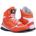 Bota De Treino Musculação Mr Gutt Laranja com Branco - Ref 007 Laranja/Bco